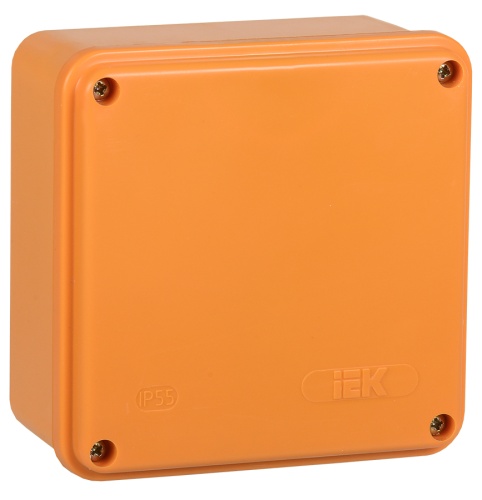 Коробка распаячная огнестойкая ПС 100х100х50мм 2P 10мм2 IP44 гладкие стенки | код UKF20-100-100-050-2-10-09 | IEK